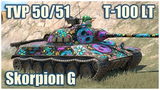 TVP T 5051 T100 LT amp Skorpion G • WoT Blitz Gameplay [upl. by Ssor547]