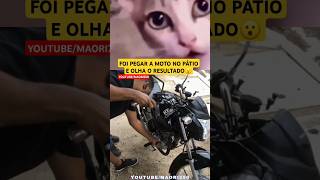 PEGOU A MOTO NO PÁTIO COM AREIA NO MOTOR😬😮🤔 canalmaori250 yamaha maorivlog automobile memes [upl. by Camellia459]