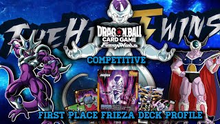 TheHillTwins DBS Fusion World  First Place Frieza Deck Profile BEST DECK OF SET 1 😳🤯🤯 [upl. by Enirac]