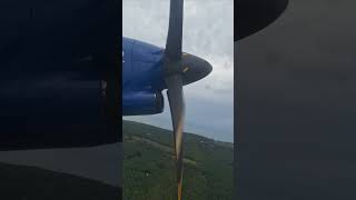 MASWings ATR72 taking off from Tawau amp propeller blades feathering [upl. by Horvitz]