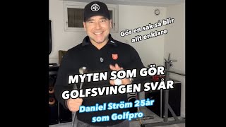 Golfsvingen är enkel hålla löst i golfklubban rätt eller fel Max grepptryck på toppen av swingen [upl. by Sanbo]