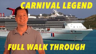 Carnival Legend  Full Walkthrough  Ship Tour [upl. by Vada]