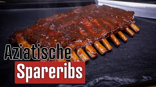 Zoet en pikante Aziatische SPARERIBS van de BBQ [upl. by Branca]