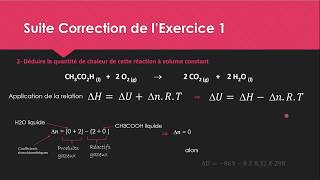 EXERCICES THERMOCHIMIE [upl. by Dahc]