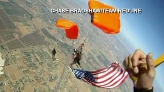 Sky Diver Survives Fall Without Parachute Caught on Tape  8000 Foot 30MPH Drop [upl. by Ecirtnahs]