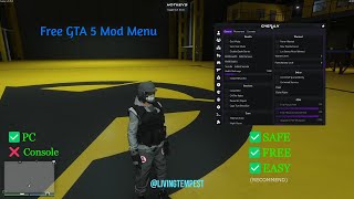 ITS PAID NOW sorry The BEST and SAFEST 100 FREE GTA 5 Mod Menu Cherax w Showcase [upl. by Cichocki]