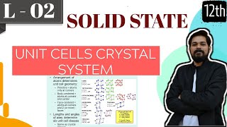 SOLID STATES I CLASS 12 L2 I JEE I NEET I Unit cells  Crystal System with Trick [upl. by Jen101]