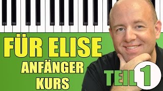 Klavier lernen für Anfänger quotFür Elisequot Teil 1 [upl. by Osyth50]