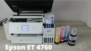 Epson ET 4760 Unboxing Setup amp Review [upl. by Ahsinehs268]