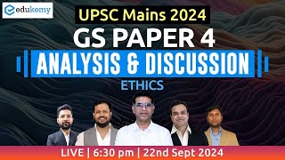 UPSC Mains 2024 GS4 Ethics Paper Discussion by Shabbir Sir amp Team  Edukemy IAS gs4 ethics [upl. by Uy]