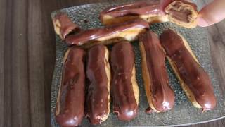 recette des éclairs au chocolat étape par étape [upl. by Aicenaj383]