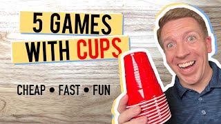 5 Quick Cup Games in 3 Minutes  Youth Group Games [upl. by Anstus]