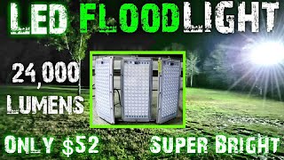 24000 Lumens SUPER Bright LED Flood Light 52 SMART SWITCH [upl. by Lorene422]