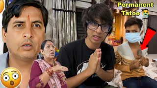 Sourav Joshi Ka Permanent Tattoo 🥺😭😭 Sourav Joshi Vlogs [upl. by Gilleod675]