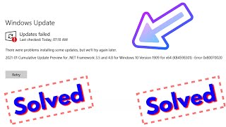 Fix Windows 10 Updates FailedThere were problems installing some updates but well try again later [upl. by Thynne]