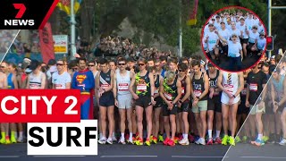 Sydneys City2Surf set a new record  7NEWS [upl. by Aihseyn35]