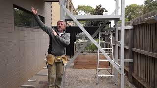 Low Cost DIY Scaffold  Assembly guide  Free Plans [upl. by Ahkihs]