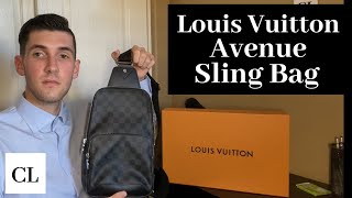 Louis Vuitton Avenue Sling Bag UnboxingReview [upl. by Euqina]