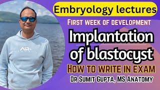 Implantation of Embryo  blastocyst  Embryology [upl. by Xuaeb]