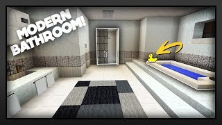 Minecraft  How To Make A Modern Bathroom [upl. by Case]