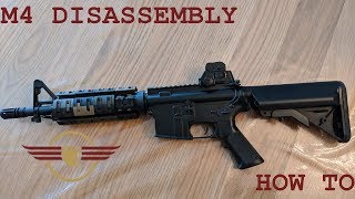 HOW TO Airsoft M4CQB disassembly M4 repair CM506 CYMA CM506 [upl. by Cailean271]