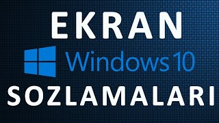 KOMPYUTER WINDOWS 10 EKRAN SOZLAMALARI [upl. by Maddis]