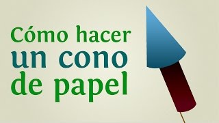 Cómo hacer un cono de papel INNATIACOM [upl. by Cryan]