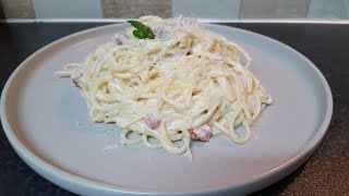 Spaghete Carbonara cu smantană si bacon [upl. by Winn]