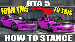 GTA 5  How to Stance Your Car in 2020 [upl. by Nelrah]