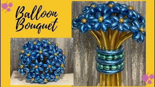 DIY Balloon BouquetBalloon FlowerChrome Balloon BouquetBalloon Tutorial [upl. by Sabian]