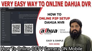 dahua CCTV camera connect to mobile  dahua XVR DVR online configuration [upl. by Tamanaha]