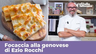 FOCACCIA GENOVESE di Ezio Rocchi  RICETTA ORIGINALE PERFETTA [upl. by Brit]