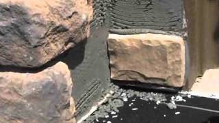 Stone Veneer Installation VideoStep 3 [upl. by Annawik]