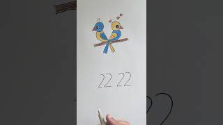 How to draw birds easy step by step  drawing a bird step by step explained [upl. by Daniell]