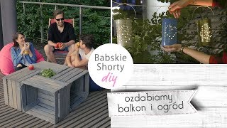 MEBLE Z PALET I LAMPIONY OGRODOWE  DIY [upl. by Eussoj]