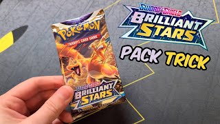 Brilliant Stars Pack Trick Tutorial Pokemon TCG [upl. by Edwin70]