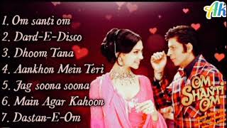 Om Shanti Om songs❤ audio Jukebox ❤Shahrukh Khan Deepika Padukon❤All song [upl. by Ttelrahc]