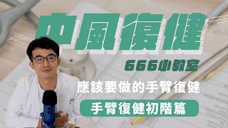 中風復健小教室｜EP2上肢手臂訓練運動初階 手無力也可以做！ [upl. by Dorweiler195]