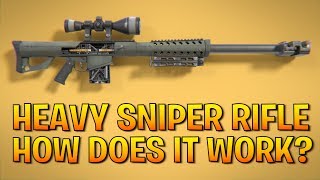 How does the FORTNITE HEAVY SNIPER RIFLE work [upl. by Hernardo]