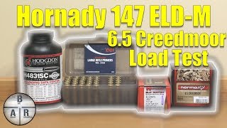 65 Creedmoor  Hornady 147 ELD Match with H4831 SC load test with Ruger Precision Rifle [upl. by Ancell]