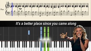 Rachel Platten  Better Place  Piano Tutorial  Sheets amp Lyrics [upl. by Anoet]