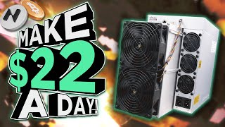 New Mining Rig Earns 22 A DAY Bitmain Antminer K7 [upl. by Yrocal]