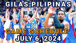 Gilas Pilipinas vs Brazil Game Schedule July 6 2024  FIBA Olympic Qualifying Tournament 2024 [upl. by Merrick950]