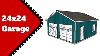 24x24 Double Garage Plans [upl. by Lanoil]