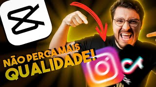 Como MELHORAR qualidade de VÍDEO para INSTAGRAM e TIKTOK com CAPCUT grátis [upl. by Sanoy505]