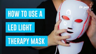 How to Use a LED Light Therapy Mask  Dr Pen Australia  Light Therapy at Home [upl. by Hermann630]