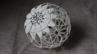 bombka na szydełku 10 cm  crochet bauble  wzór 13 [upl. by Tessy]