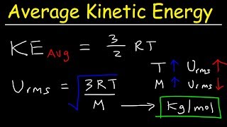 Average Kinetic Energy of a Gas and Root Mean Square Velocity Practice Problems  Chemistry Gas Laws [upl. by Regor165]