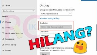 Cara Memperbaiki Opsi Resolusi Monitor LaptopPC yang Tidak Bisa Diubah pada Windows 10 [upl. by Plante178]