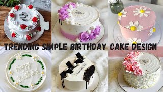 🎂Simple Birthday Cake design  Cake Design for birthday  Beginner Cake Design  Birthday Cake Photo [upl. by Nelyt]